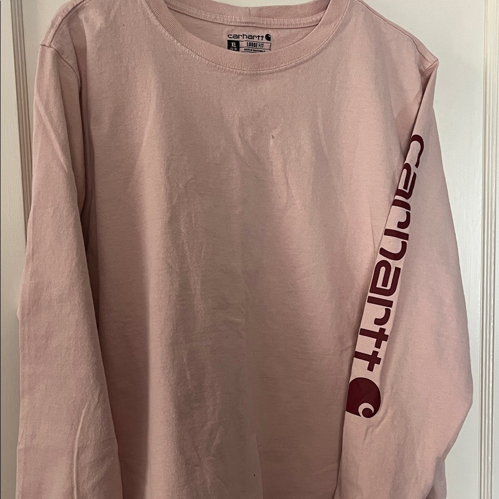 Carhartt Blush Pink Long Sleeve Tee